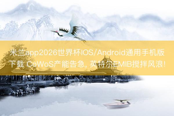 米兰app2026世界杯IOS/Android通用手机版下载 CoWoS产能告急， 英特尔EMIB搅拌风浪!