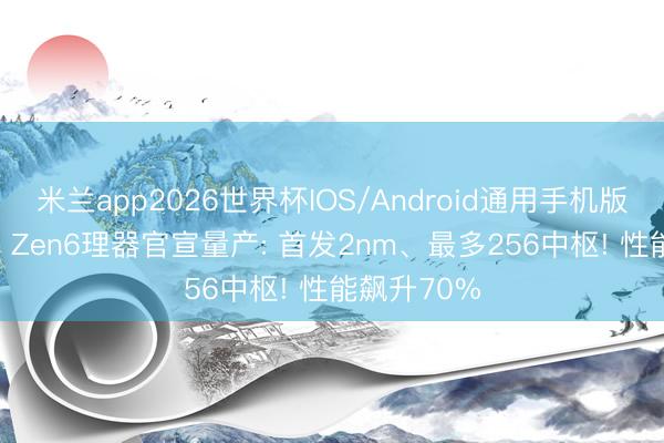 米兰app2026世界杯IOS/Android通用手机版下载 AMD Zen6理器官宣量产: 首发2nm、最多256中枢! 性能飙升70%